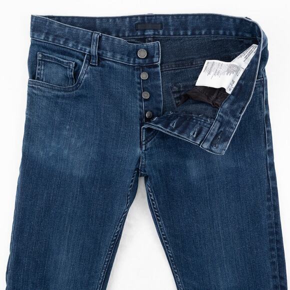 Prada Tight Fit Stretch Denim Jeans Men's 32 Blue - Picture 3 of 10
